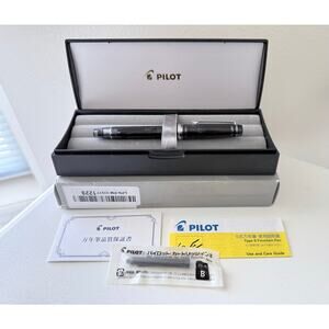 PILOT | Black Clear CUSTOM HERITAGE 92 Screw Cap Fountain Pen 5 <F> Nib 14K |NIB